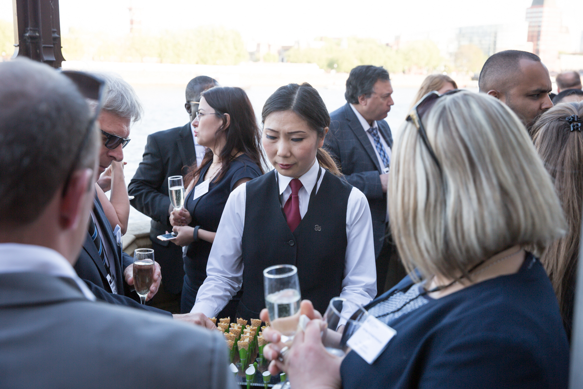 Drinks being prepared at the House of Lords UWL Alumni Event